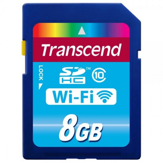 8GB Transcend Wi-Fi SD card SDHC CL10 Image