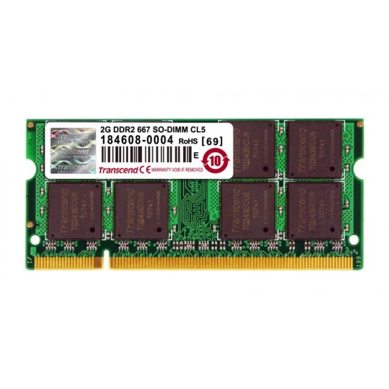 2GB Transcend JetRAM DDR2 PC2-5300 SO-DIMM 667MHz CL5 