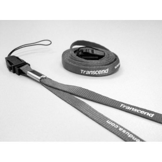 Transcend Neckstrap for JetFlash V-Series (grey w/ black print) Image