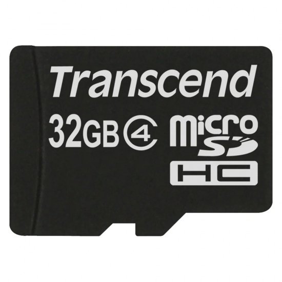 32GB Transcend microSD CL4 Mobile Phone Memory Card Image