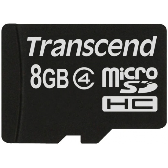 8GB Transcend microSDHC CL4 Memory Card for Mobile Phones Image
