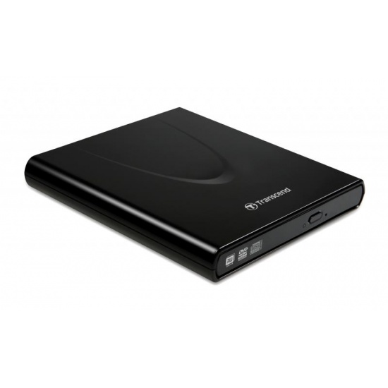 Transcend Slim Portable CD/DVD Writer USB2.0 Black (8X DVD / 24X CD) Image