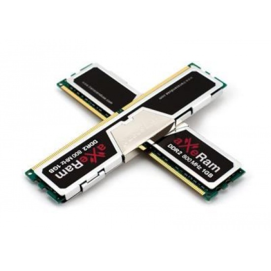 2GB Transcend aXeRam DDR2-800+ PC2-6400 (4-4-4-12) Dual Channel kit Image