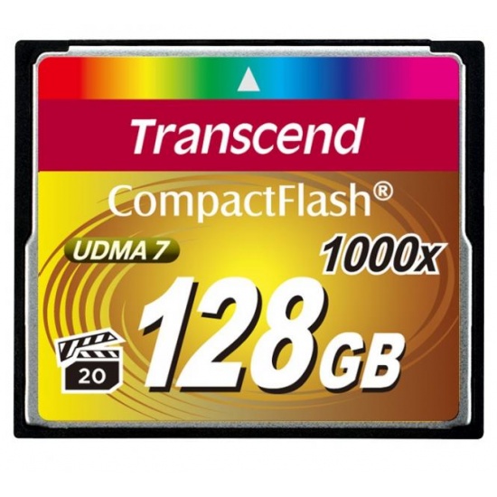 128GB Transcend Ultimate 1000x CompactFlash Memory Card UDMA 7 Image