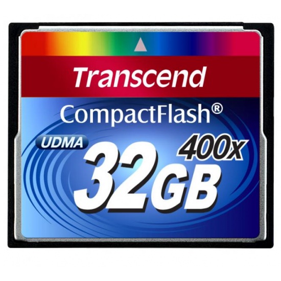32GB Transcend Premium 400x CompactFlash Memory Card Image