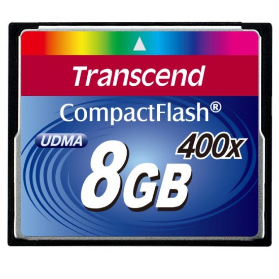8GB Transcend Premium 400x CompactFlash Memory Card Image