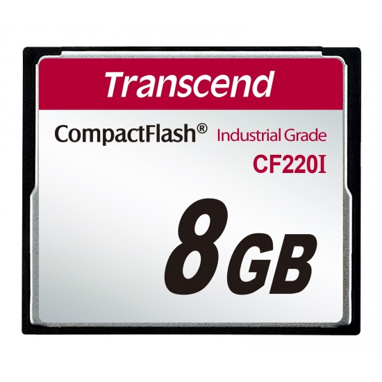 8GB Transcend Industrial Temperature Range CF220I 220X Ultra CompactFlash (SLC) Image