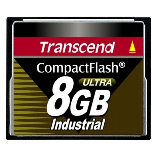 8GB Transcend Industrial Grade CF100I 100X High-Speed CompactFlash (SLC) Image