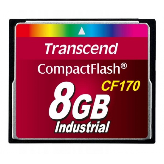 8GB Transcend CF 170X Speed Industrial CompactFlash Memory Card Image