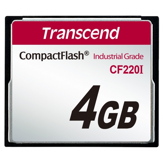 4GB Transcend Industrial Temperature Range CF220I 220X Ultra CompactFlash (SLC) Image