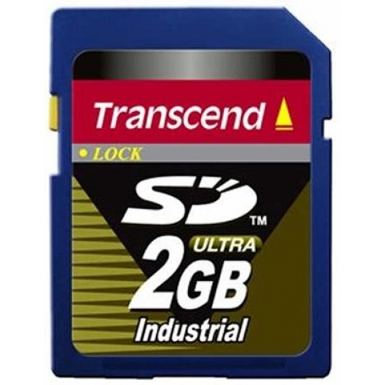 2GB Transcend 80X Industrial SD Secure Digital Memory Card SLC Flash (TS2GSD80I) Image