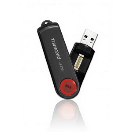 8GB Transcend JetFlash 220 Biometric Fingerprint USB2.0 Flash Drive Image