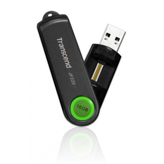 16GB Transcend JetFlash 220 Biometric Fingerprint USB2.0 Flash Drive Image