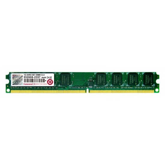 Memoria Principal 1 GB, DDR2 SDRAM, 667 MHz, DIMM 240-pin Transcend TS128MLQ64V6U 