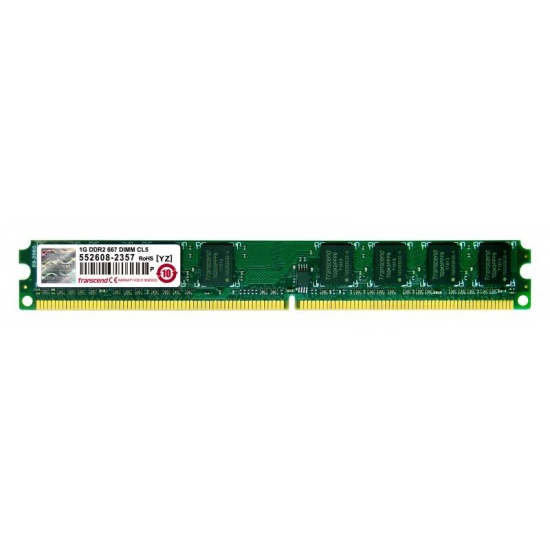 1GB Transcend JetRAM DDR2 PC2-5400 667MHz CL5 desktop memory module Image