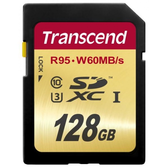 128GB Transcend Ultimate SDXC UHS-I U3 High-Speed Memory Card (95MB/sec read - 60MB/sec write) Image