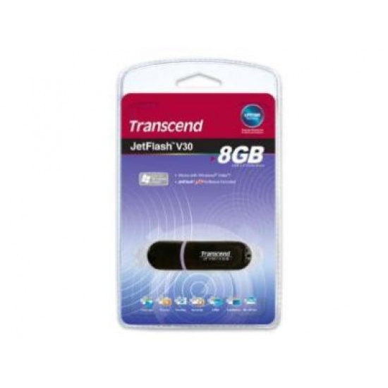 8GB Transcend JetFlash V30 USB2.0 Hi-Speed Flash Drive