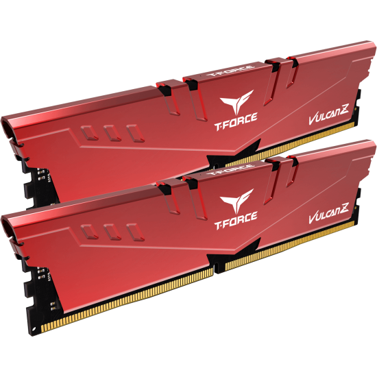 16GB Team Group T-Force Vulcan Z DDR4 3200MHz CL16 Dual Memory Kit (2 x 8GB) - Red Image