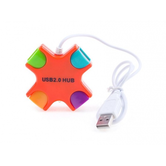 4-port USB Hub - Orange Star Design - USB2.0 Image