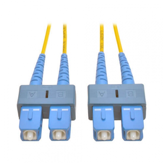 30FT Tripp Lite Duplex SC Singlemode To SC Singlemode  Fiber Optic Patch Cable - Yellow Image