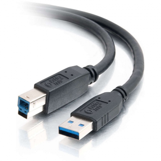 C2G SuperSpeed 6.6FT USB Type-A Male to USB Type-B Male Cable - Black Image
