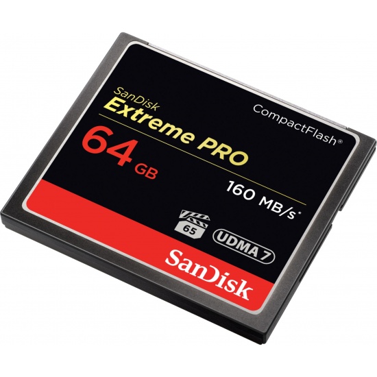 64GB SanDisk Extreme Pro Compact Flash Memory Card Image