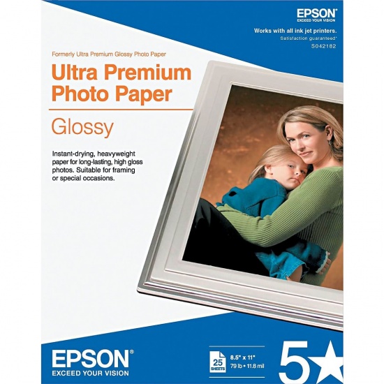Epson Premium 4x6 Glossy Photo Paper - 100 Sheets Image