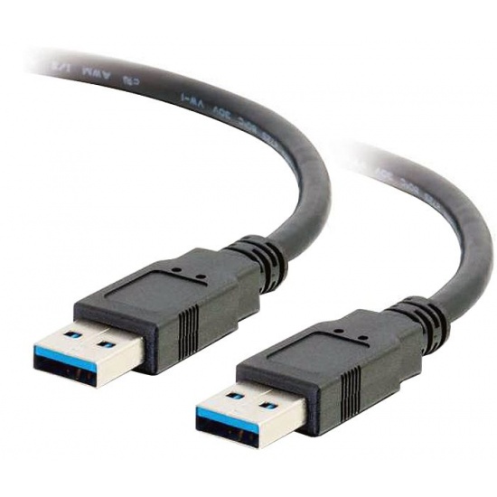 C2G 10FT SuperSpeed USB Type-A Male to USB Type-A Male Cable - Black Image