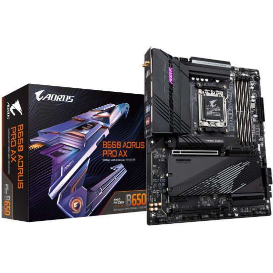 Gigabyte B650 Aorus Pro AX AMD B650 Socket AM5 ATX DDR5-SDRAM Motherboard Image