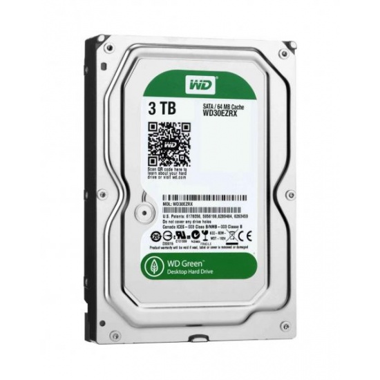 3TB Western Digital WD Green 3.5-inch SATA III Desktop Hard Drive (IntelliPower, 64MB cache) Image