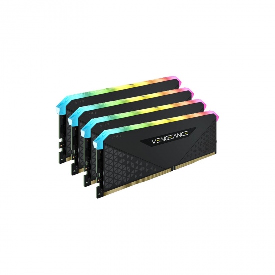 32GB Corsair Vengeance RGB RS K4 3600MHz DDR4 Quad Memory Kit (4 x 8GB) - Black Image