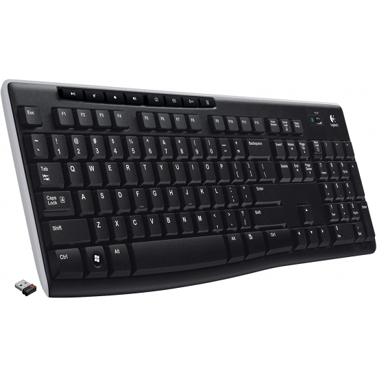 Logitech K270 RF Wireless Keyboard - Black Image
