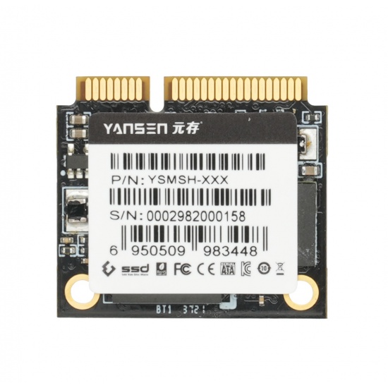 128GB Yansen Half-Size mSATA SSD Solid State Disk 3D TLC Image