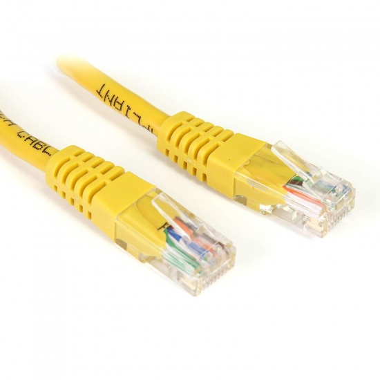 StarTech 1Ft Cat 5e Network Cable - Yellow Image