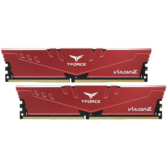 32GB Team Group Vulcan DDR4 3600MHz CL18 Dual Channel Memory Kit (2x16GB) - Red Image