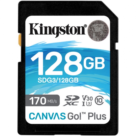 128GB Kingston Technology Canvas Go Plus UHS-I Class 10 SDXC Memory Card Image