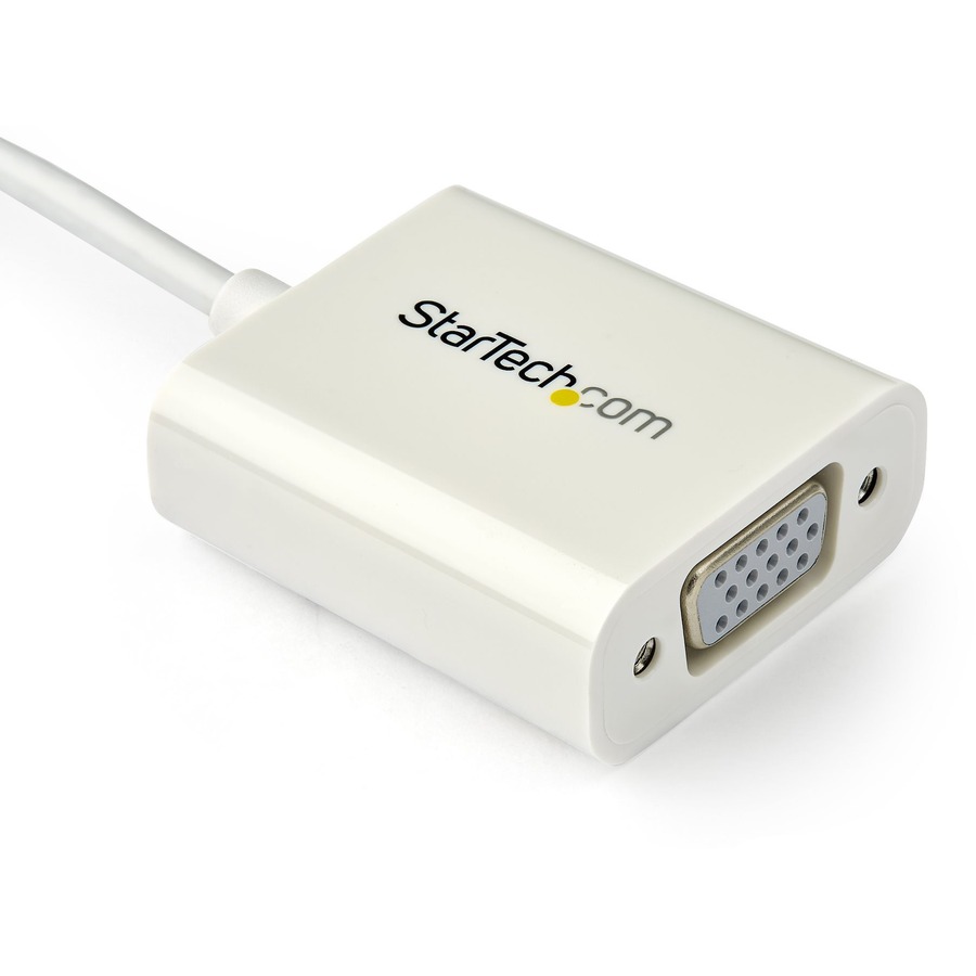 StarTech USB C To VGA Adapter - White