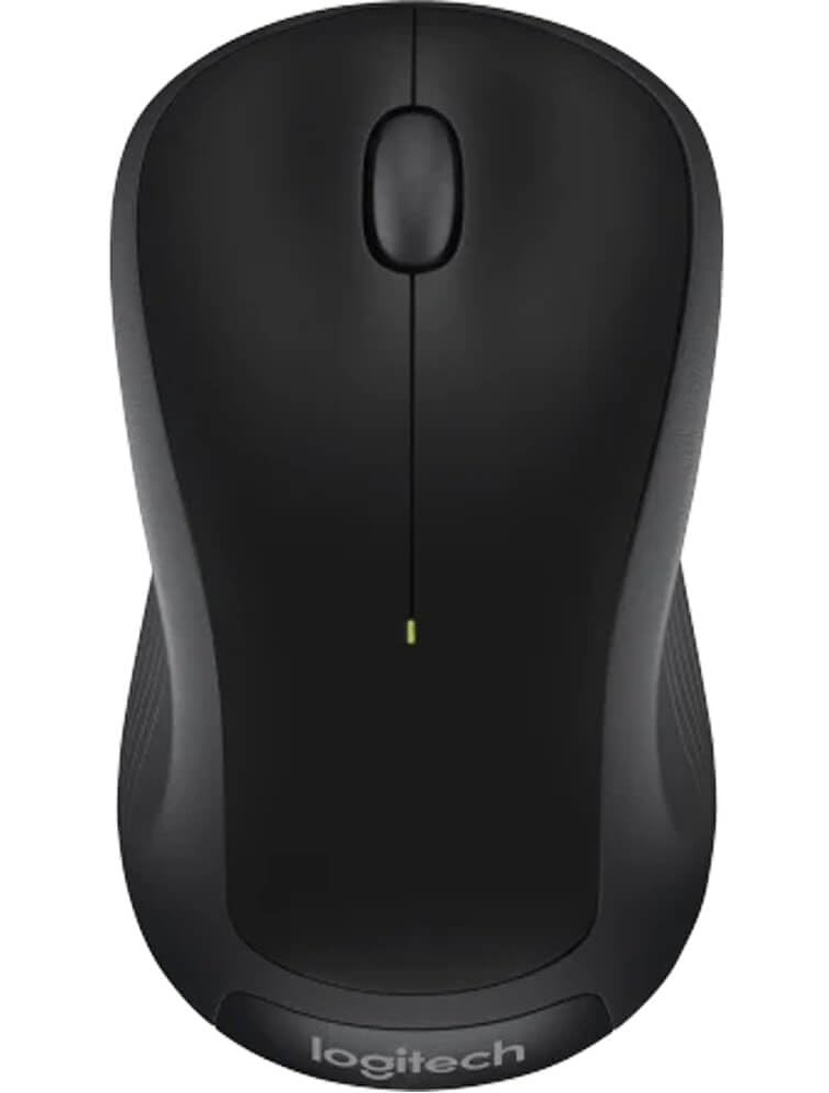 Logitech M310 Ambidextrous RF Wireless Mouse - Black
