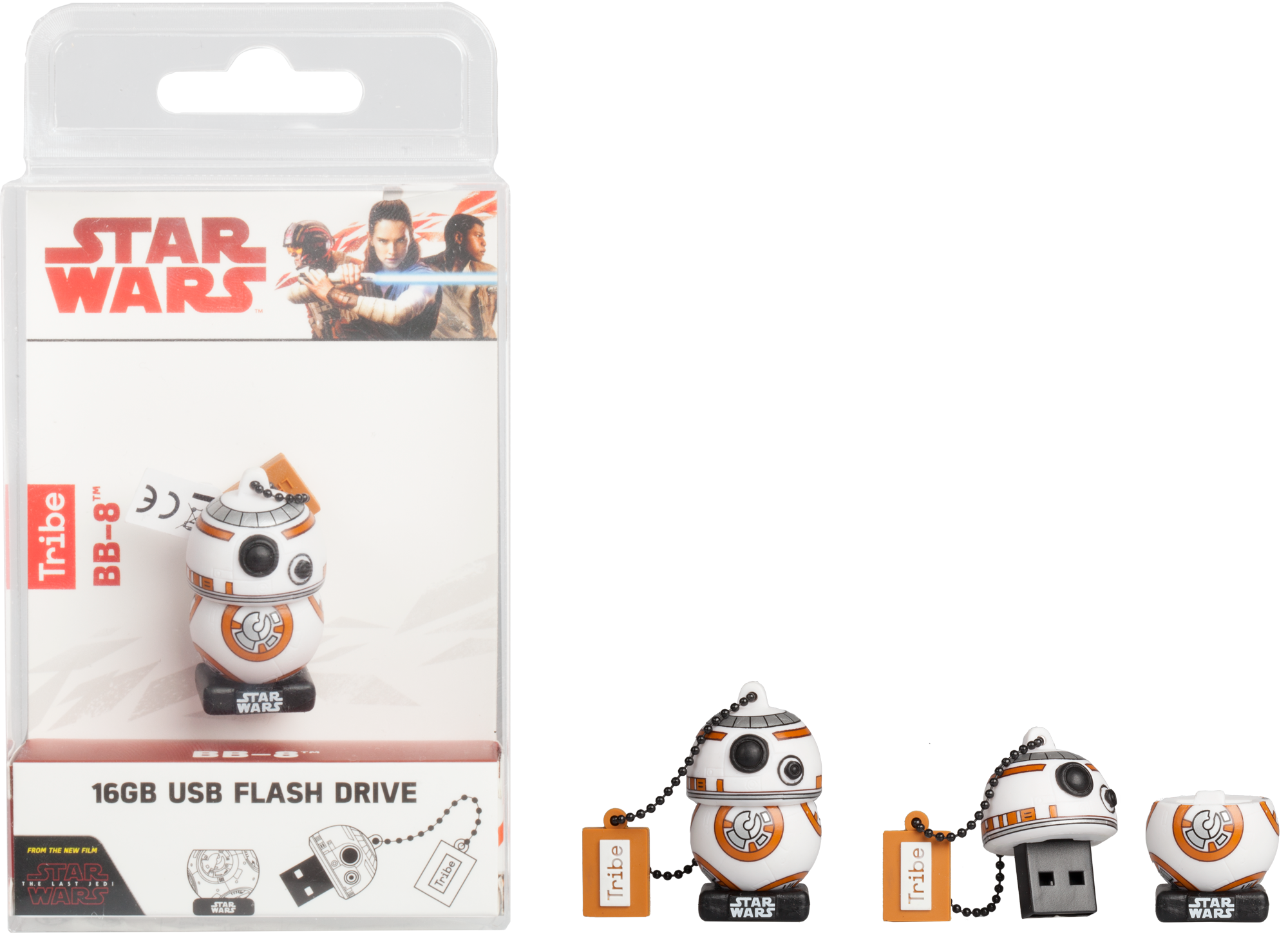 16GB Star Wars TLJ  BB-8 USB Flash Drive