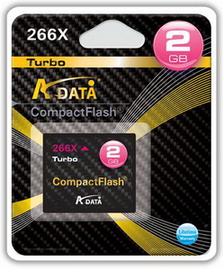 2GB A-Data CompactFlash Turbo 266x Extreme Speed Memory Card