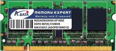 512Mb A-Data DDR2-667 (PC2-5400) SO-DIMM 200-pin module