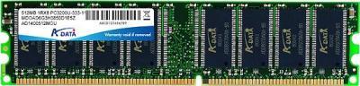 256MB A-Data DDR PC3200 400MHz CL2.5 module (8 chips)