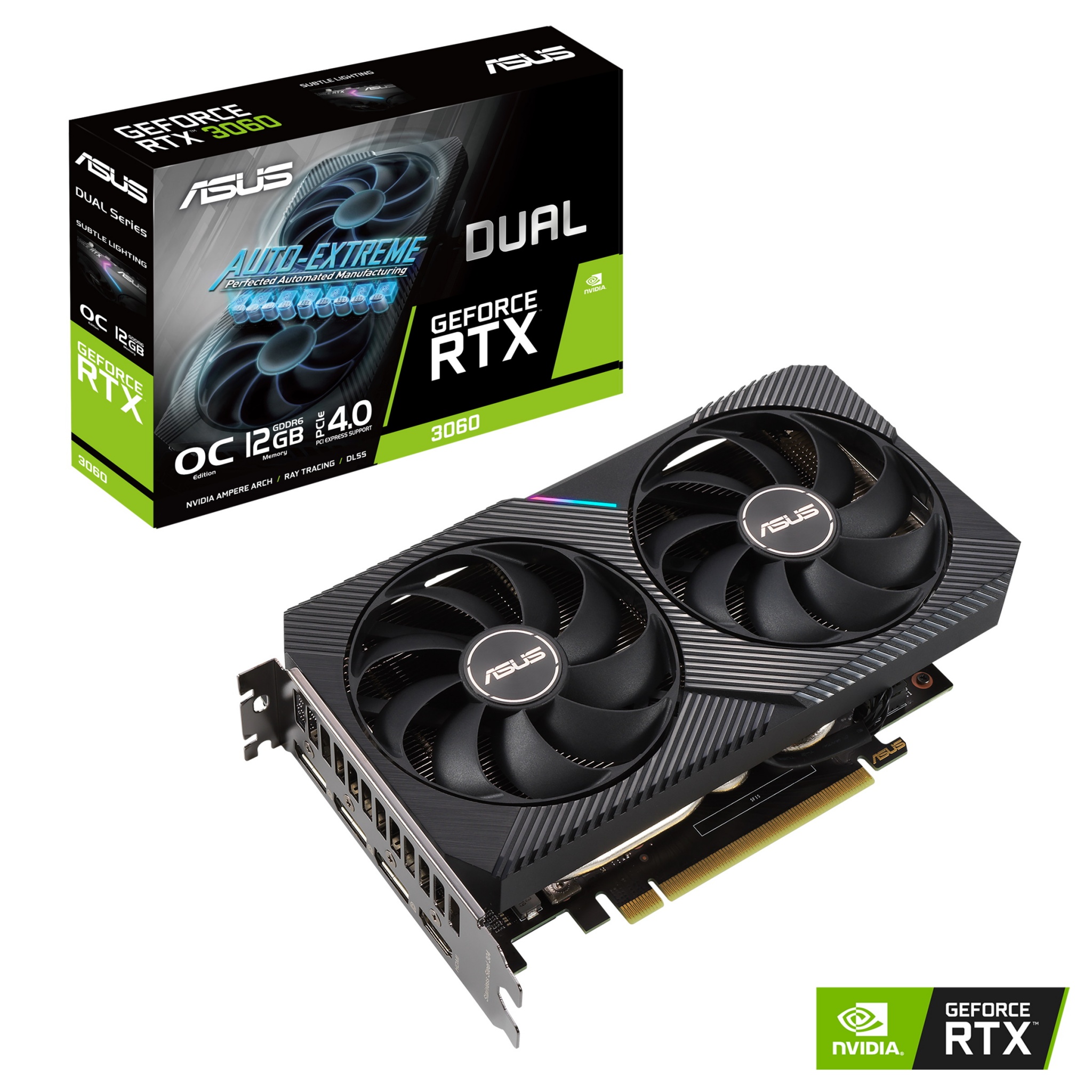 ASUS GeForce RTX 3060 Dual 12GB GDDR6 OC Edition Graphics Card