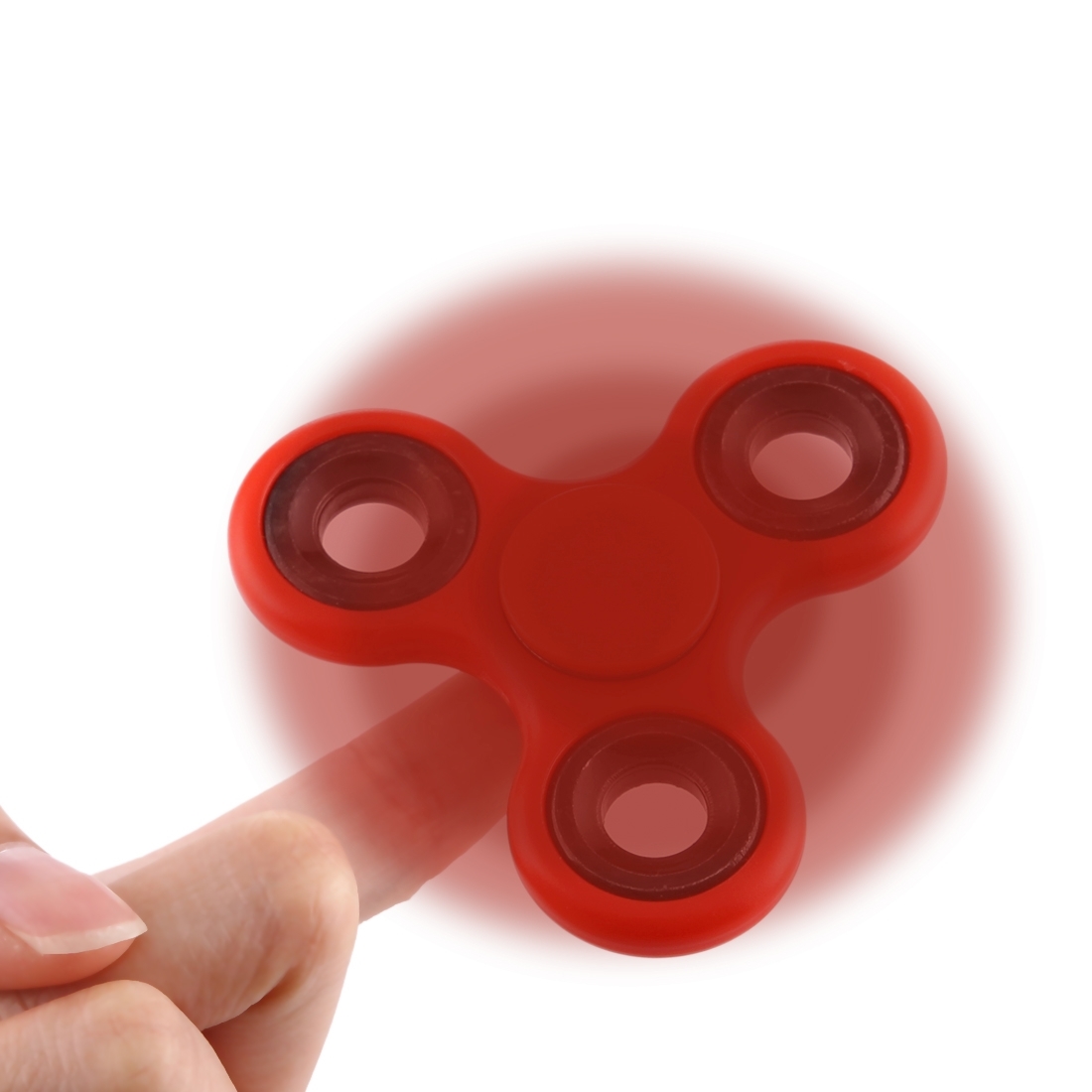 EyezOff Red Fidget Spinner ABS Material 1.5-min Rotation Time, Steel Beads Bearing