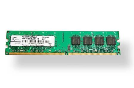 512MB G.Skill DDR PC3200 NT Series CL2.5 memory module