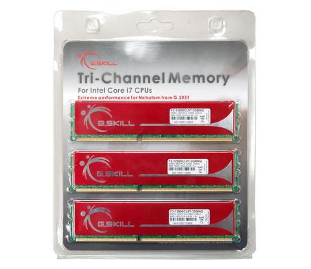 3GB G.Skill DDR3 PC3-10666 (1333MHz) CL9-9-9-24 Triple Channel kit NQ Series