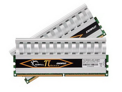 4GB G.Skill DDR2 PC2-8000 TT (PI) Series (5-5-5-15) Dual Channel kit w/ PI Heatsinks