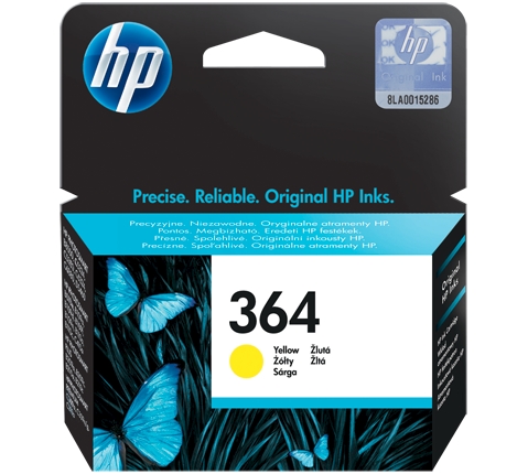 HP 364 Yellow Original Ink Cartridge