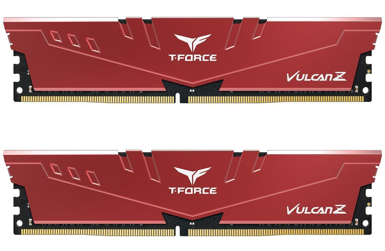 32GB Team Group Vulcan Z  DDR4 3200MHz CL16 Dual Channel Memory Kit (2 x 16GB) - Red