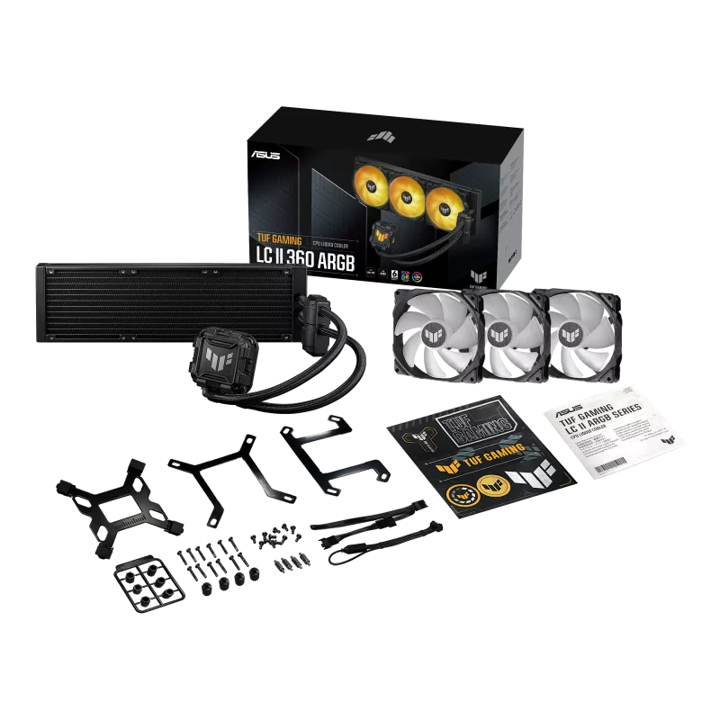 ASUS TUF GAMING LC II 360 ARGB Processor Liquid сooling kit 12 cm Black
